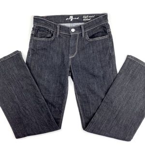 7 FOR ALL MANKIND HIGH WAIST BOOT CUT JEANS SIZE 25